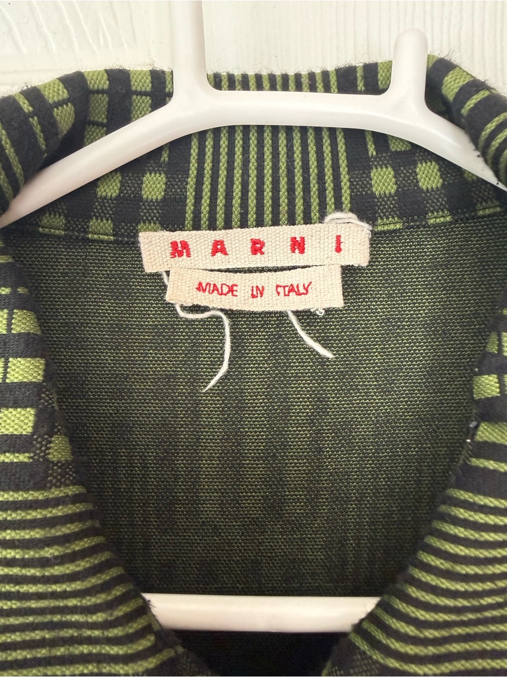 Marni Men's Zip-Up Tracksuit in Olive Green and Black
